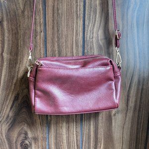 Gently Used Small Burgundy Crossbody Purse
